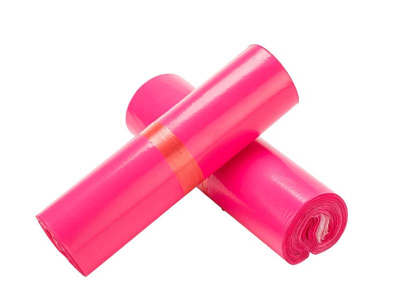 武胜玫红色快递袋-02